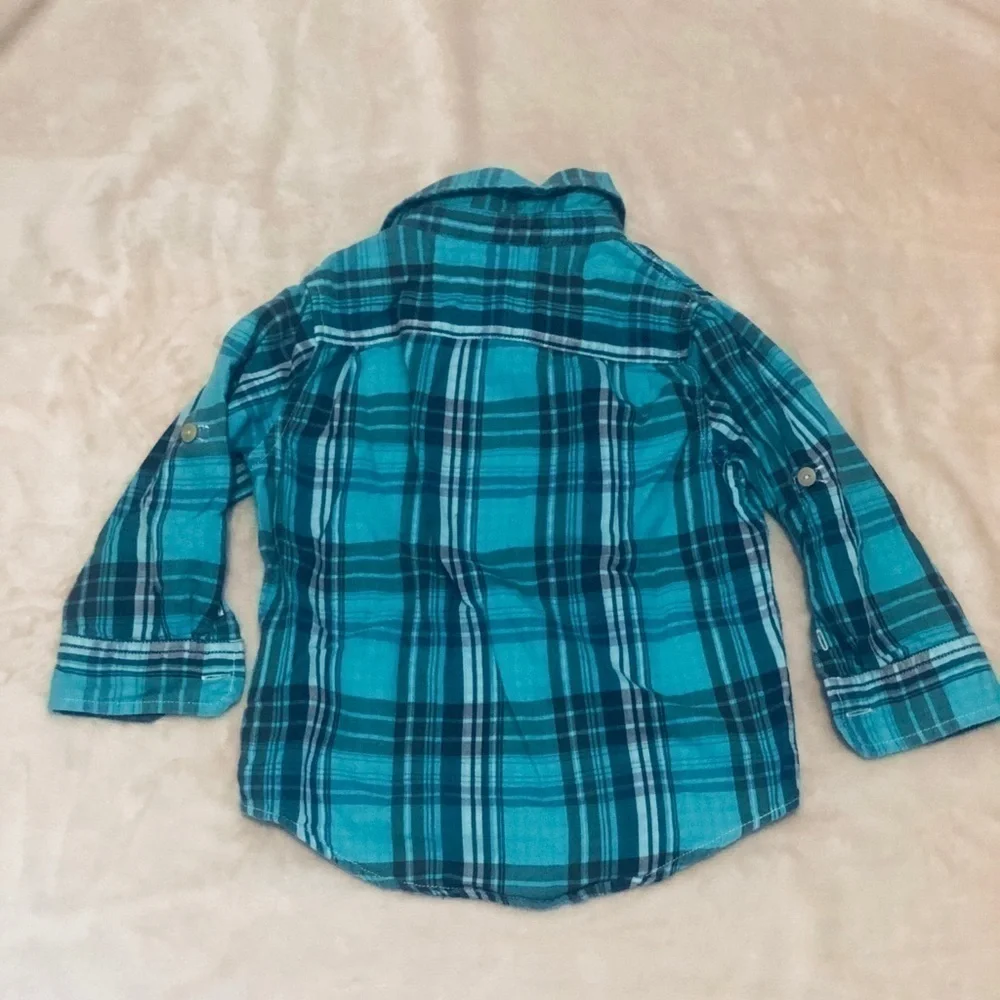 Baby gap button down with tab roll sleeves
